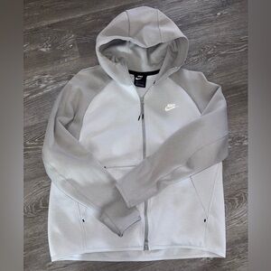 Nike Light Gray Full-Zip Hoodie